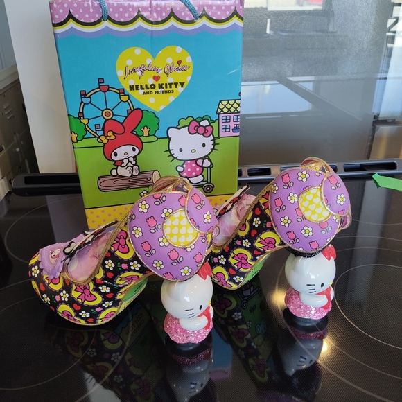 Irregular Choice Pink and Purple Hello Kitty Heels - Picture 5 of 8